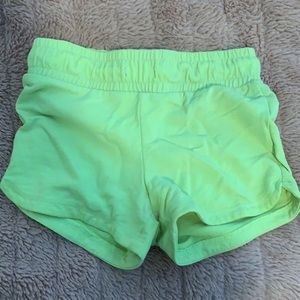 Lime green shorts